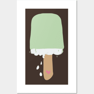 Melted Mint Ice Cream Posters and Art
